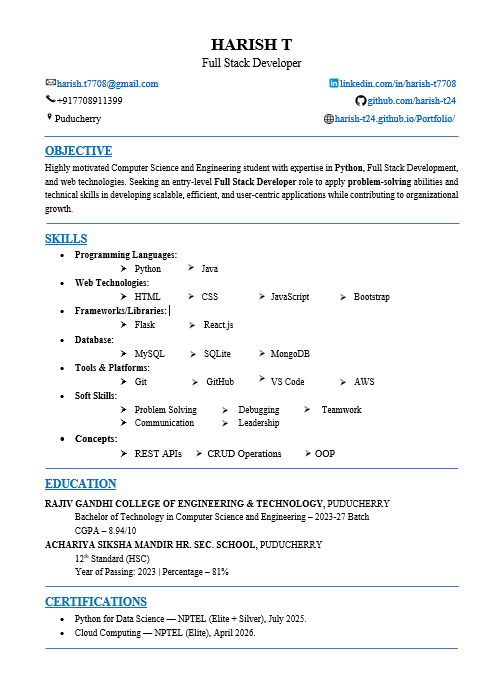 Resume